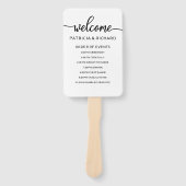 Éventail Ordre mariage des événements Calendrier Calendrier (Devant)