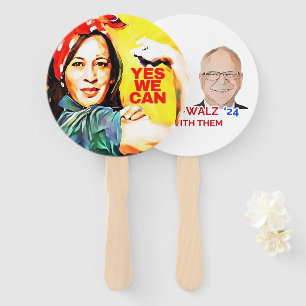 Éventail Oui - Kamala Harris Tim Walz Election 2024