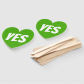 Éventail Oui les deux côtés vert quiz jeu signalisateurs (Non-assemblé)