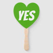 Éventail Oui les deux côtés vert quiz jeu signalisateurs (Devant)