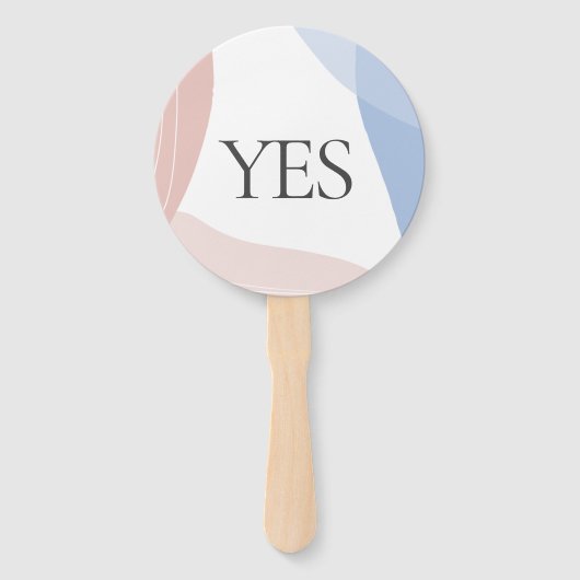 Éventail Oui Non Baby shower Jeu Quiz Abstrait (Devant)