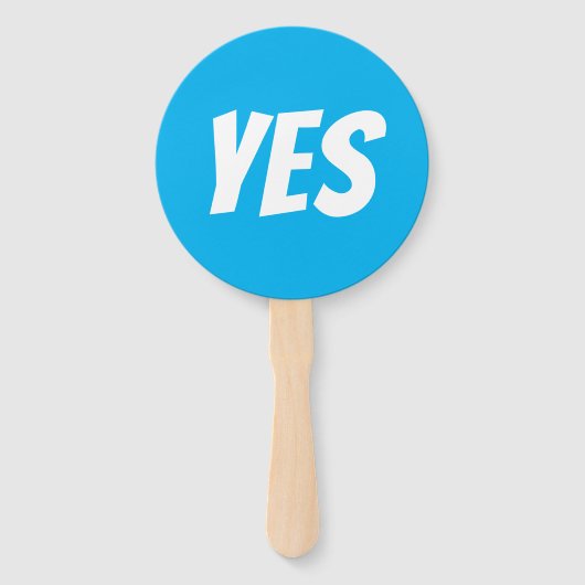 Éventail Oui / Non Genre révéler garçon jeu quiz signes (Devant)