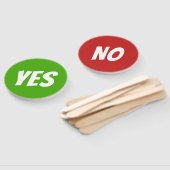 Éventail Oui / Non jeu vert vif quiz rouge signales (Non-assemblé)