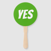 Éventail Oui / Non jeu vert vif quiz rouge signales (Devant)