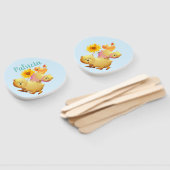 Éventail Ours, coq et tour de tournesol (Non-assemblé)