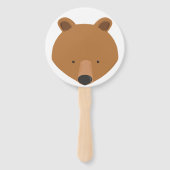 Éventail Ours un animal premier anniversaire (Dos)