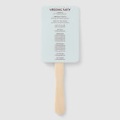 Éventail Oyster Coastal Seaside Wedding Program (Dos)