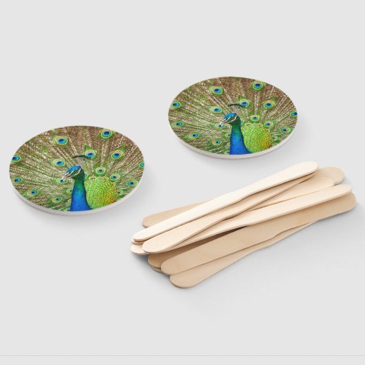 Éventail Pacock (Non-assemblé)