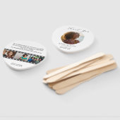 Éventail Paddle Funeral Hand Fan – Rounded Corners (Non-assemblé)