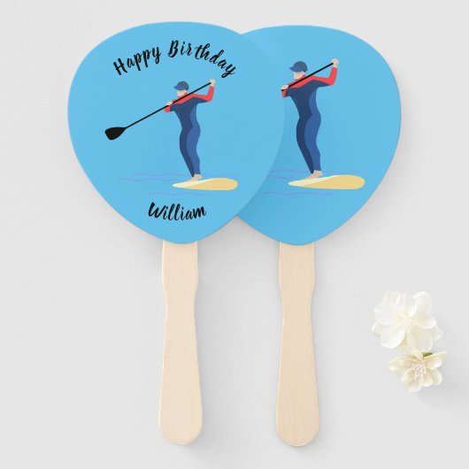 Éventail Paddleboarding en stand-up (Devant et derrière)