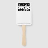 Éventail Pagaie d'enchère de l'agent immobilier (Dos)