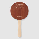 Éventail Pagaie d'enchères BaseBall (Dos)