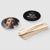 Éventail Pageant Face on a Stick | Set of 10 (Non-assemblé)