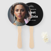 Éventail Pageant Face on a Stick | Set of 10 (Devant et derrière)