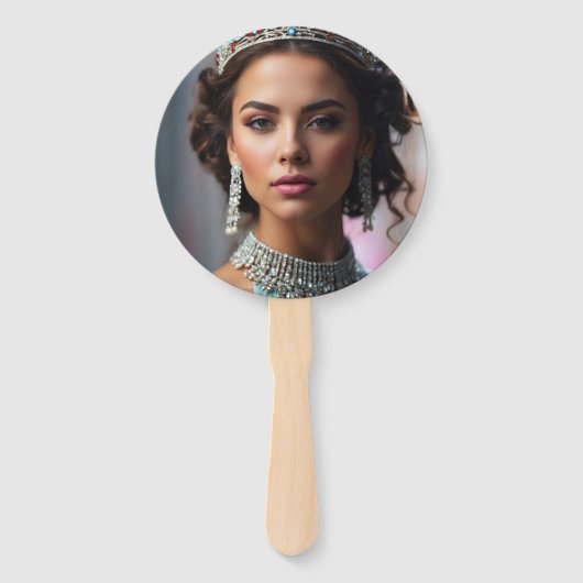 Éventail Pageant Face on a Stick | Set of 10 (Devant)