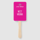 Éventail Pageant Fan Wavers | Berry Shine Set of 10 Fans (Dos)