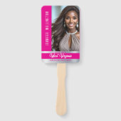 Éventail Pageant Fan Wavers | Berry Shine Set of 10 Fans (Devant)