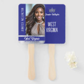 Éventail Pageant Fan Wavers | Royal Shine Set of 10 Fans (Devant et derrière)