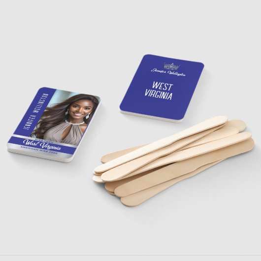 Éventail Pageant Fan Wavers | Royal Shine Set of 10 Fans (Non-assemblé)