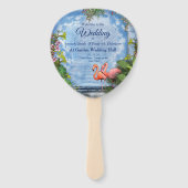 Éventail Palais Tropical Vintage de Marbre Bleu (Devant)