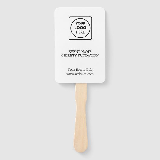 Éventail Palette de vente aux enchères caritative | Concept (Devant)