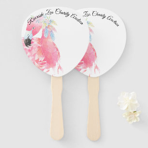 Éventail Palette rose de vente aux enchères de Flamant ros