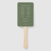 Éventail Palmiers minimalistes (Dos)