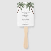 Éventail Palmiers minimalistes (Devant)