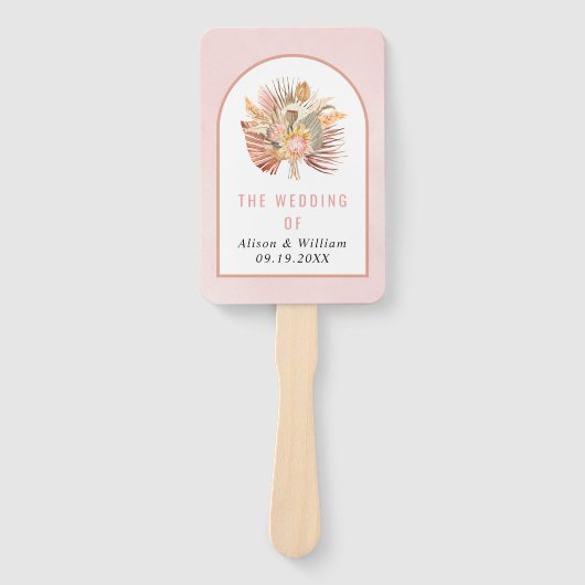 Éventail Pampas de palme séché herbe doux programme de mari (Devant)