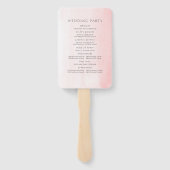 Éventail Pampas Grass White Orchidées Programme de mariage (Dos)