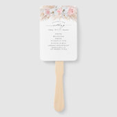 Éventail Pampas Grass White Orchidées Programme de mariage (Devant)