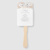 Éventail Pampas Grass White Orchidées Programme de mariage (Devant)