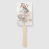 Éventail Pampas Rose Muted Pampas Terracotta Boho Programme (Dos)