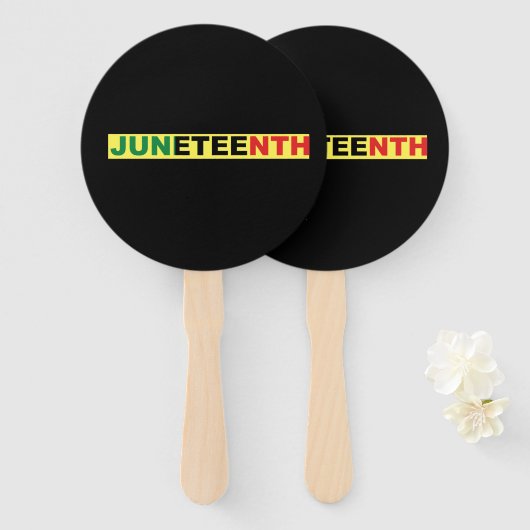 Éventail Pan African (Devant et derrière)