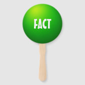 Éventail Panneau de manette de jeu de quiz sur les faits et (Devant)
