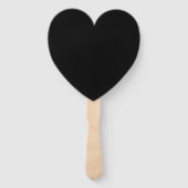 Éventail Panneau de mariage noir et blanc (Dos)