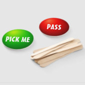 Éventail Panneau de paddle Pick Me Pass pour jeu de classe (Non-assemblé)