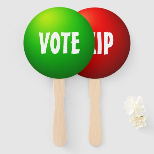 Éventail Panneau de palette de jeu interactif de vote saute (Devant et derrière)