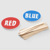 Éventail Panneau de raquette de jeu d'équipe rouge bleu (Non-assemblé)