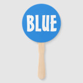 Éventail Panneau de raquette de jeu d'équipe rouge bleu (Dos)