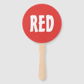 Éventail Panneau de raquette de jeu d'équipe rouge bleu (Devant)