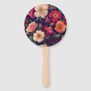 Éventail Papier peint à motifs floraux