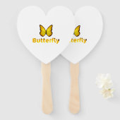 Éventail Papillon (Devant et derrière)