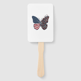 Éventail Papillon patriotique vintage de la paix Vector Art