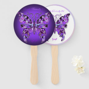 Éventail Papillon pourpre 31