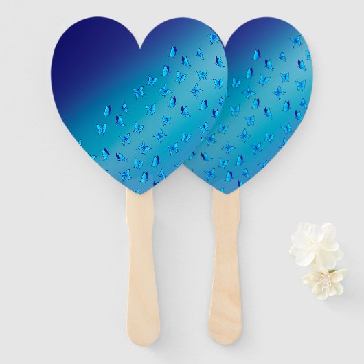 Éventail Papillons enchantés Ensemble de ventilateurs (Devant et derrière)