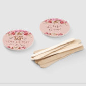 Éventail Papillons floraux rose joyeux 16e anniversaire (Non-assemblé)