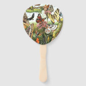 Éventail Papillons Insectes Animaux Moth Ventilateur à main (Dos)