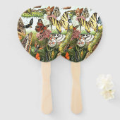 Éventail Papillons Insectes Animaux Moth Ventilateur à main (Devant et derrière)