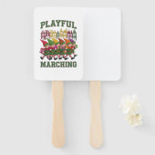 Éventail Parade des elfes de Noël (Devant et derrière)